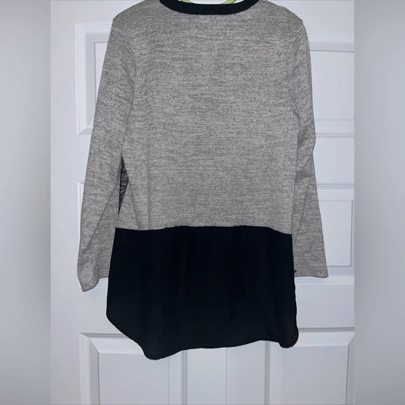 Gibson Latimer Women’s Sweater Black Gray Lace Size Large - Picture 7 of 7